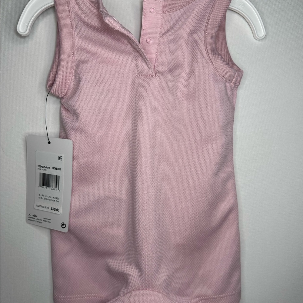 Jordan Infant Pink Romper with Logo and Number 23 - Picture 5 of 5